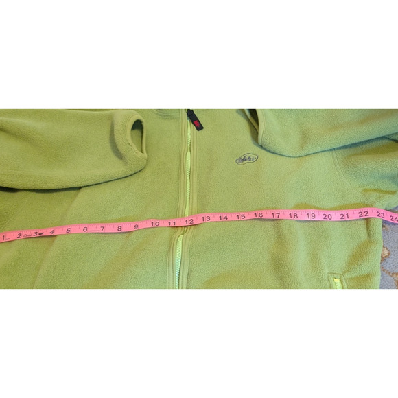 REI Fleece Jacket Womens Large Green Full Zip Coat Vintage USA Hiking Outdoors - Picture 10 of 10